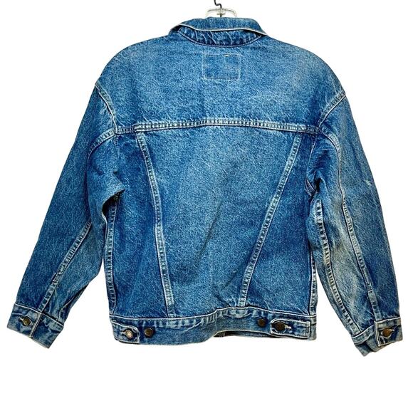 Levi’s Trucker Denim Jean Jacket 511 Women’s Large 37405-1118 USA Made Stonewash - Picture 2 of 5